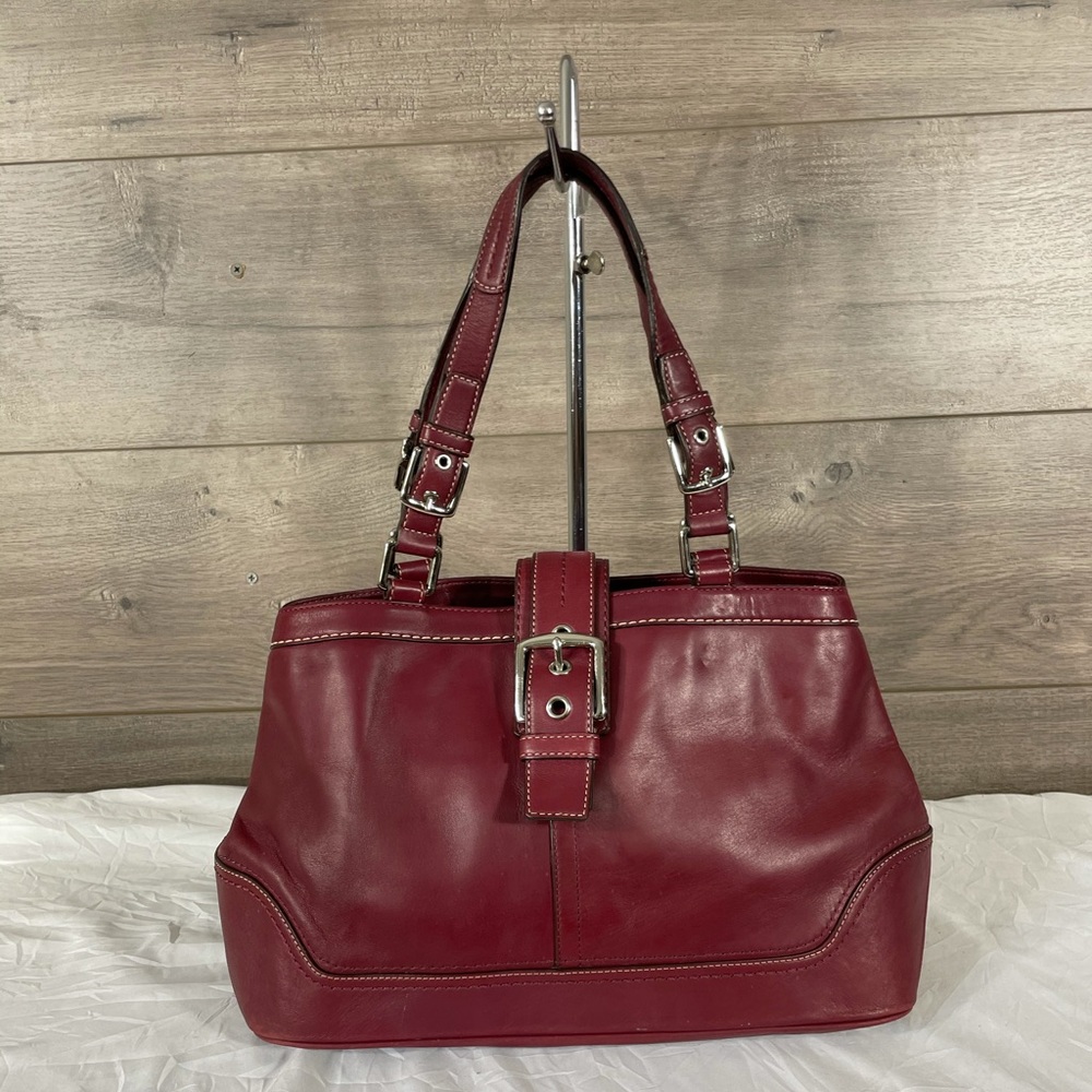 Coach Hamilton Berry Leather Satchel